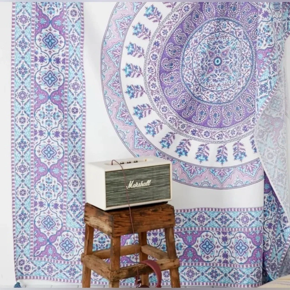 Plum & Bow Large Tapestry Mandala Fabric Wall Hanging Bed Cover Boho Home Decor